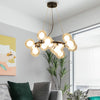 Global Shade Ceiling Light Fixture Modernist Glass Chandelier - Rebooters
