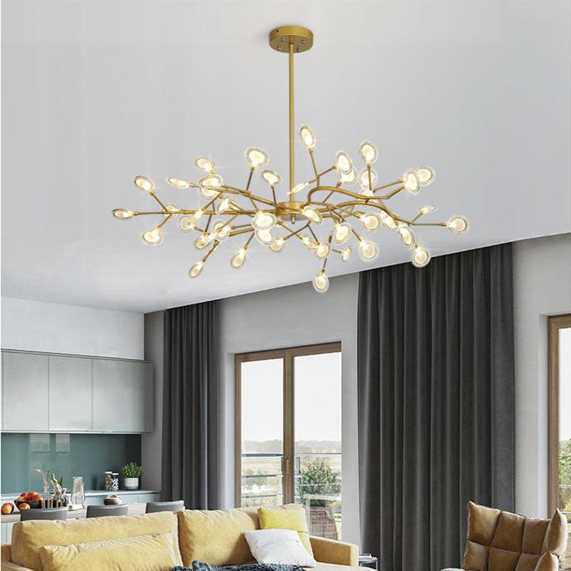 Acrylic Firefly LED Drop Pendant Chandelier for Living Room - Rebooters