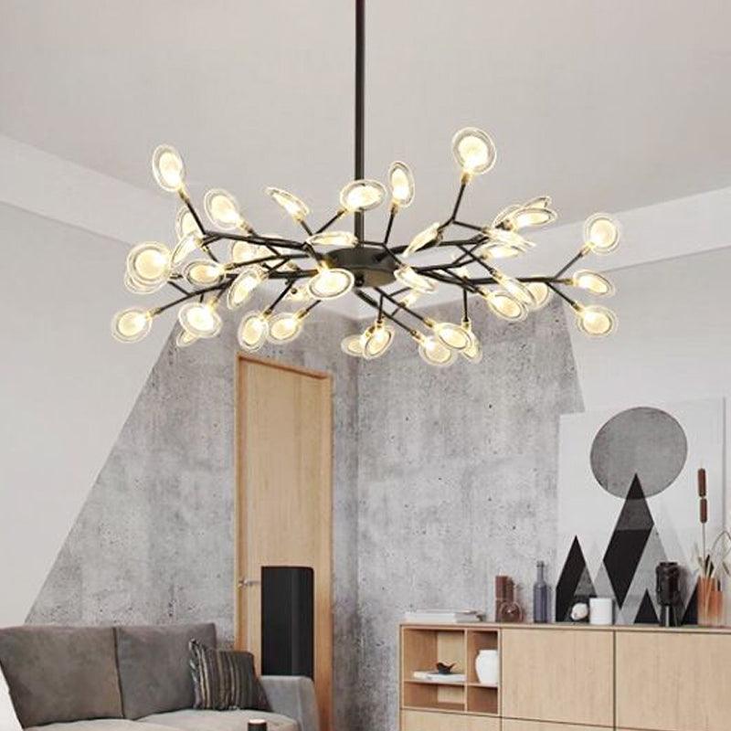 Acrylic Firefly LED Drop Pendant Chandelier for Living Room - Rebooters