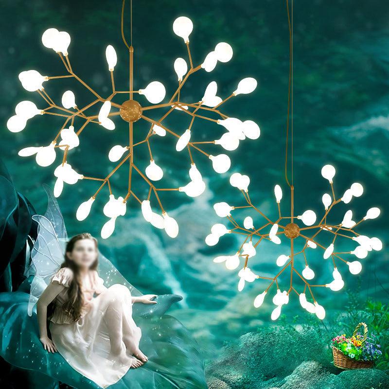 Acrylic Firefly Suspension Lighting Modern LED Chandelier Lamp - Rebooters