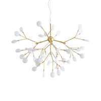 Acrylic Branching Ceiling Chandelier Modern LED Gold Pendant - Rebooters