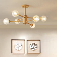 Beige 2-Tier Radial Light Fixture Nordic LED Chandelier - Rebooters