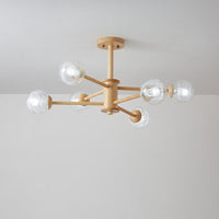 Beige 2-Tier Radial Light Fixture Nordic LED Chandelier - Rebooters