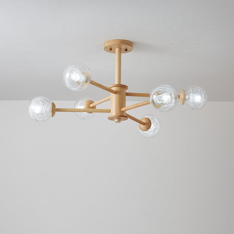 Beige 2-Tier Radial Light Fixture Nordic LED Chandelier - Rebooters