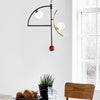 Modernity Ball Hanging Chandelier Opal Glass Living Room Lamp - Rebooters