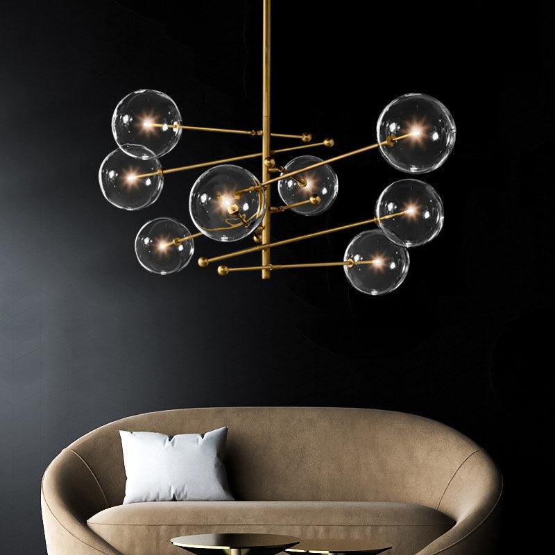 8 Lights Dining Room Chandelier Lamp Simplicity Pendant Lamp - Rebooters