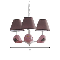 Animal Fat Bird Chandelier Resin Macaron Pendant Light - Rebooters