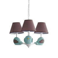 Animal Fat Bird Chandelier Resin Macaron Pendant Light - Rebooters