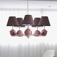 Animal Fat Bird Chandelier Resin Macaron Pendant Light - Rebooters