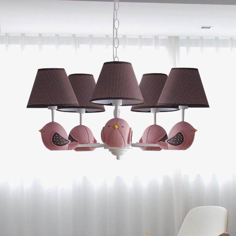 Animal Fat Bird Chandelier Resin Macaron Pendant Light - Rebooters