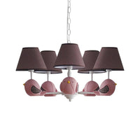 Animal Fat Bird Chandelier Resin Macaron Pendant Light - Rebooters