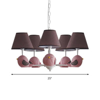 Animal Fat Bird Chandelier Resin Macaron Pendant Light - Rebooters