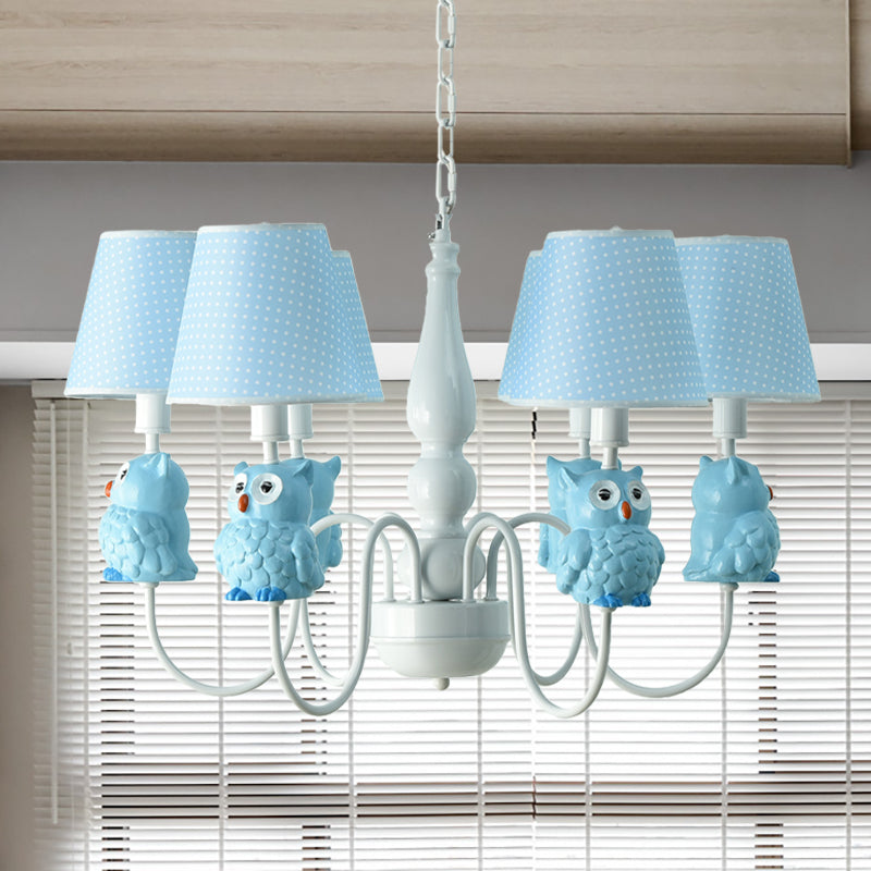 Resin Animal Pendant Light with Tapered Shade 6 Lights - Rebooters