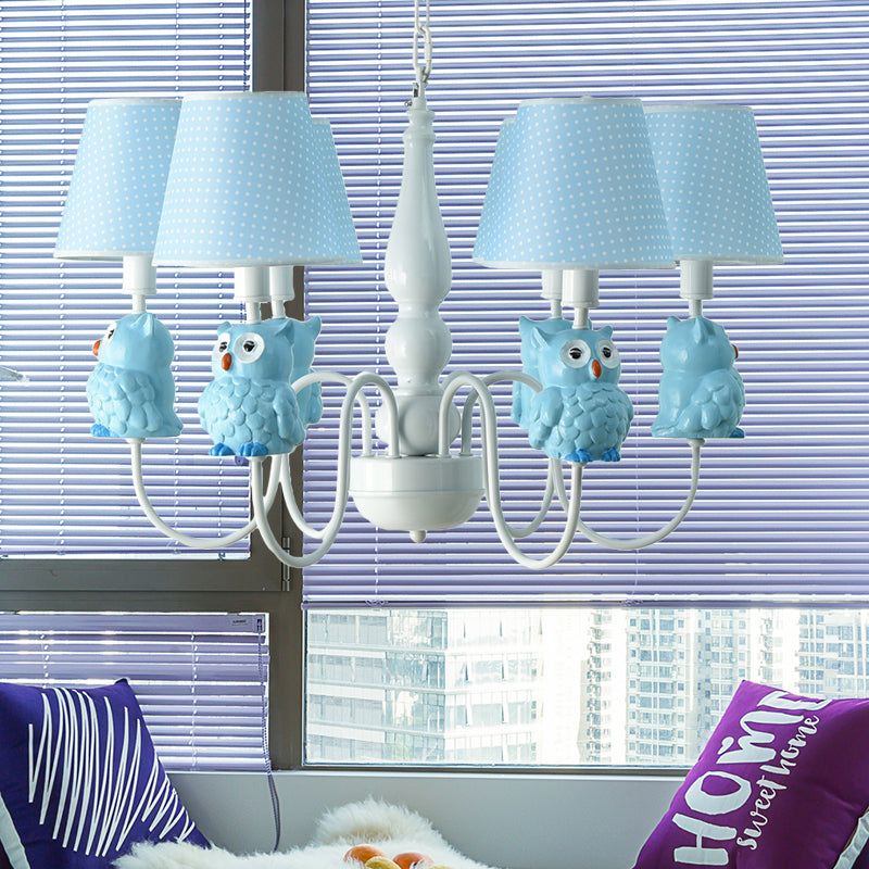 Resin Animal Pendant Light with Tapered Shade 6 Lights - Rebooters