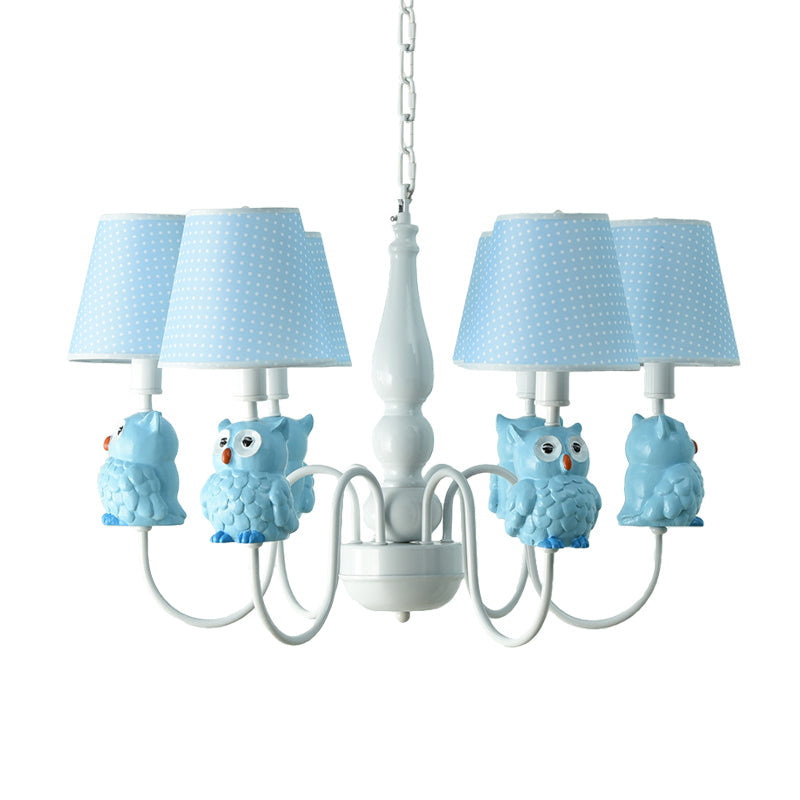 Resin Animal Pendant Light with Tapered Shade 6 Lights - Rebooters