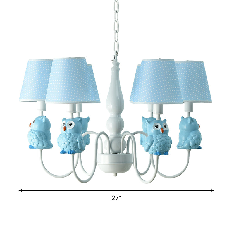 Resin Animal Pendant Light with Tapered Shade 6 Lights - Rebooters