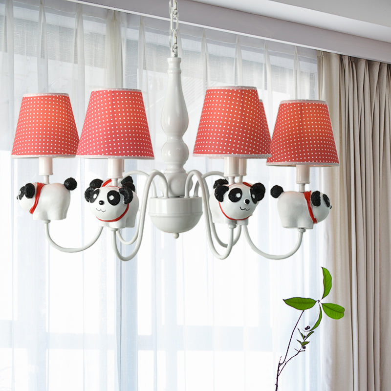 Resin Animal Pendant Light with Tapered Shade 6 Lights - Rebooters