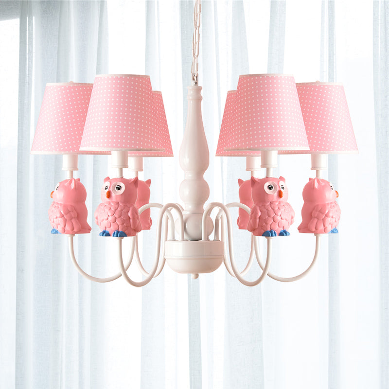 Resin Animal Pendant Light with Tapered Shade 6 Lights - Rebooters