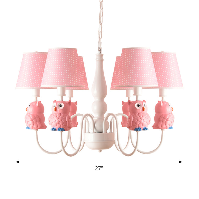 Resin Animal Pendant Light with Tapered Shade 6 Lights - Rebooters