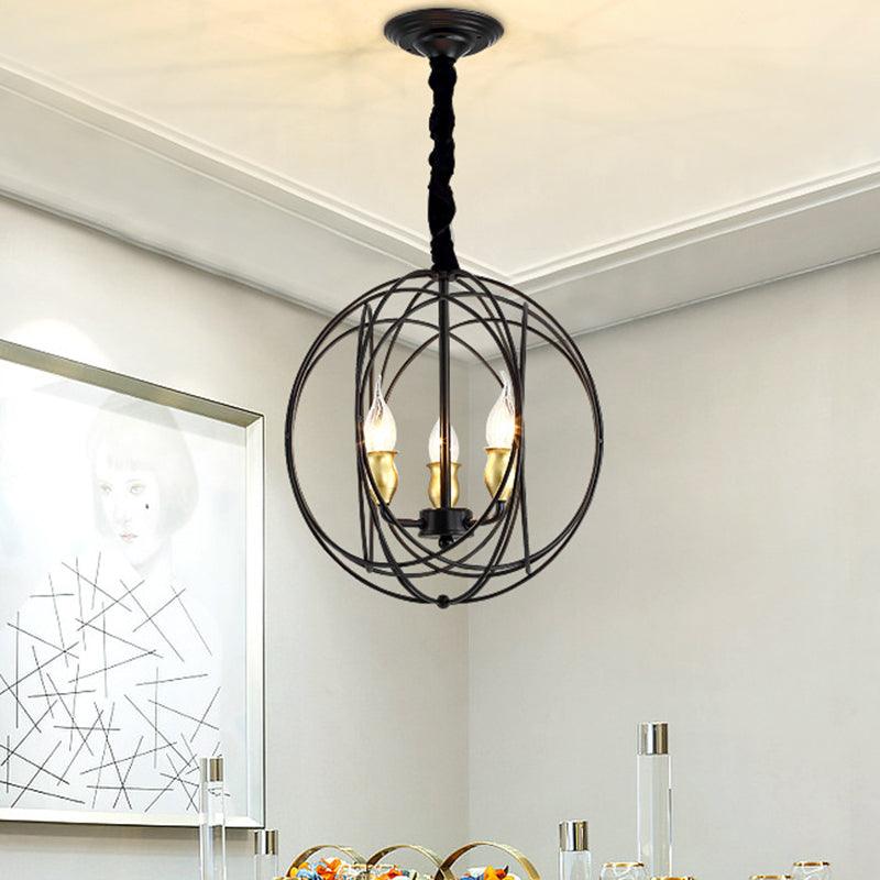 14"/19" Wide Black 3/6-Light Pendant Lighting Fixture - Rebooters