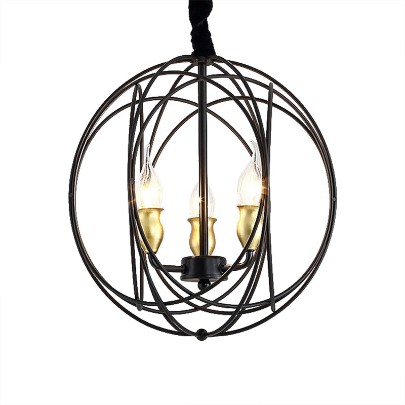 14"/19" Wide Black 3/6-Light Pendant Lighting Fixture - Rebooters