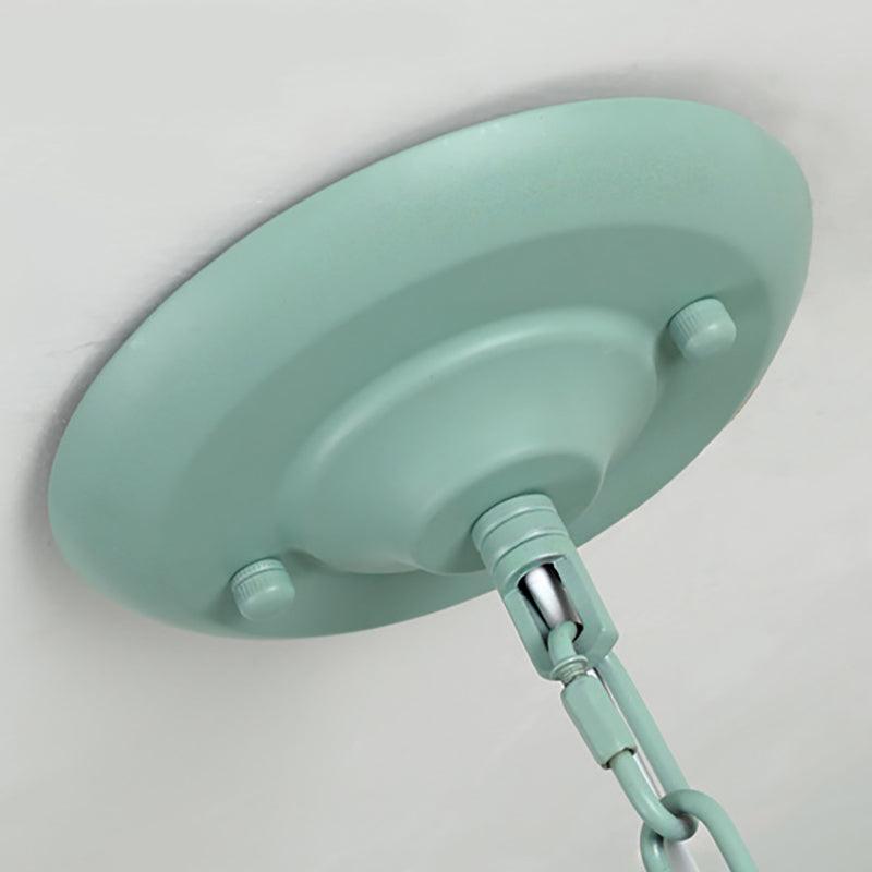 Macaron Colored Tapered Shade Chandelier Nordic Style Light - Rebooters