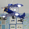 Contemporary Aircraft Shaped Chandelier Lighting Metal Kindergarten LED Pendant Light - Rebooters
