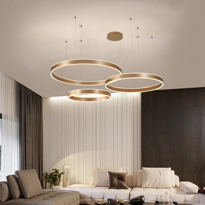 Acrylic Circle Shaped LED Ceiling Light Simplicity Chandelier - Rebooters