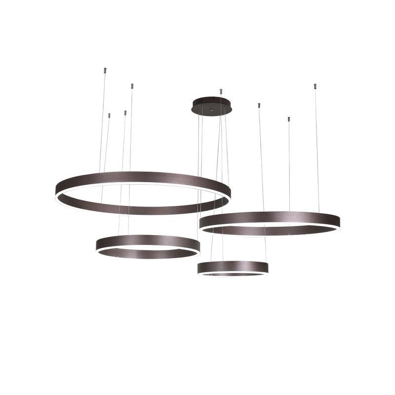 Acrylic Circle Shaped LED Ceiling Light Simplicity Chandelier - Rebooters