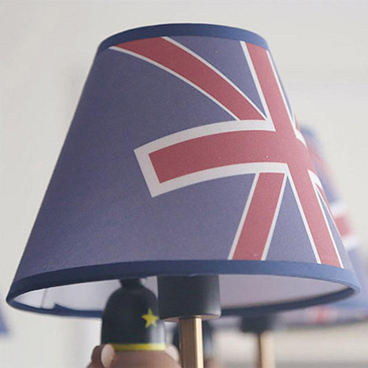 American Style Bear Chandelier 5 Lights Blue Shade Pendant - Rebooters