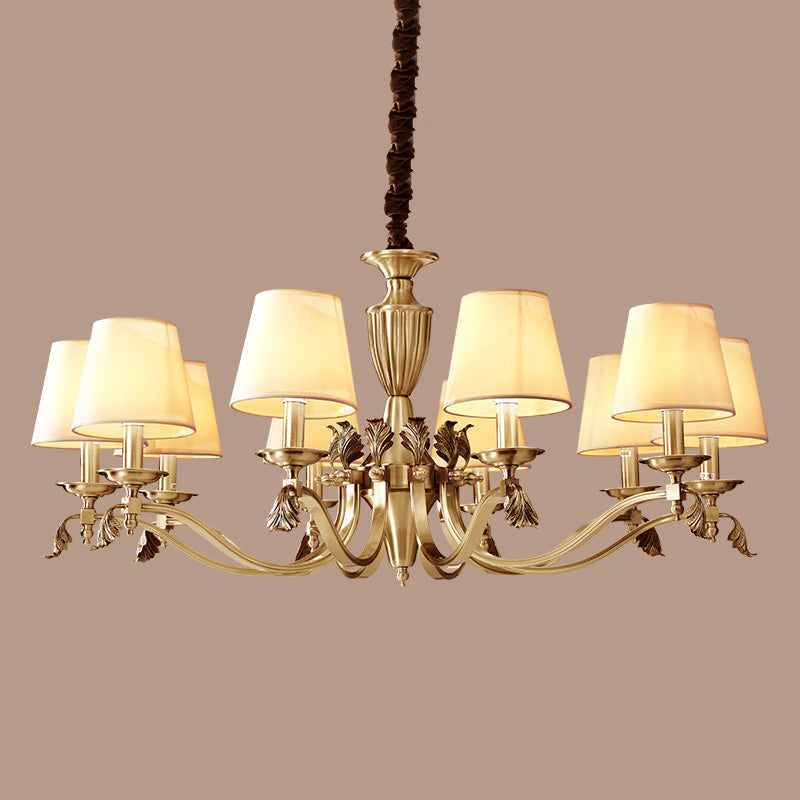 Brass Candelabra Ceiling Lighting Modern Metallic Chandelier - Rebooters
