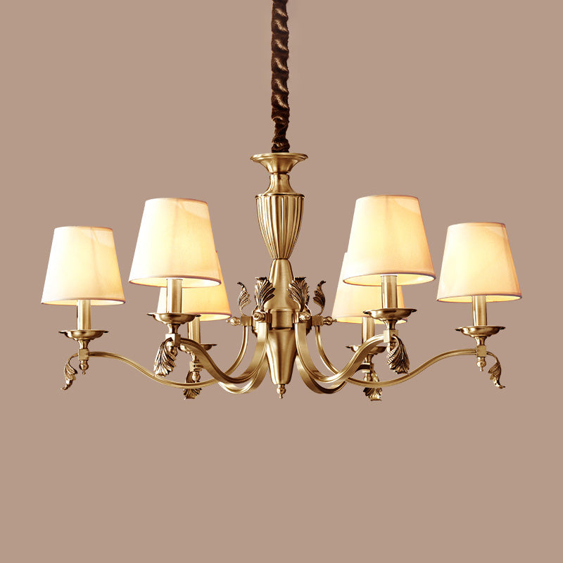 Brass Candelabra Ceiling Lighting Modern Metallic Chandelier - Rebooters