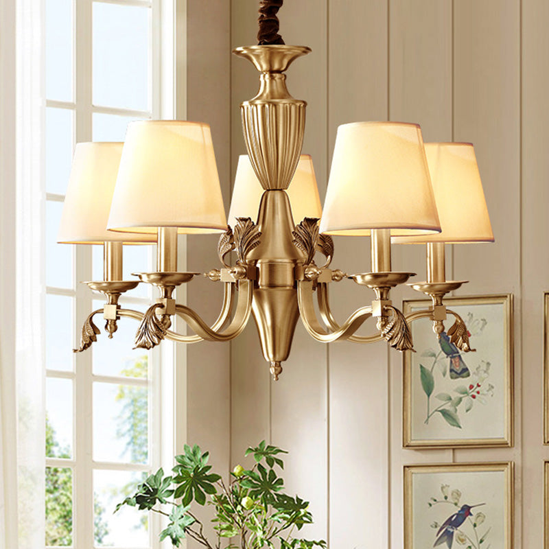 Brass Candelabra Ceiling Lighting Modern Metallic Chandelier - Rebooters