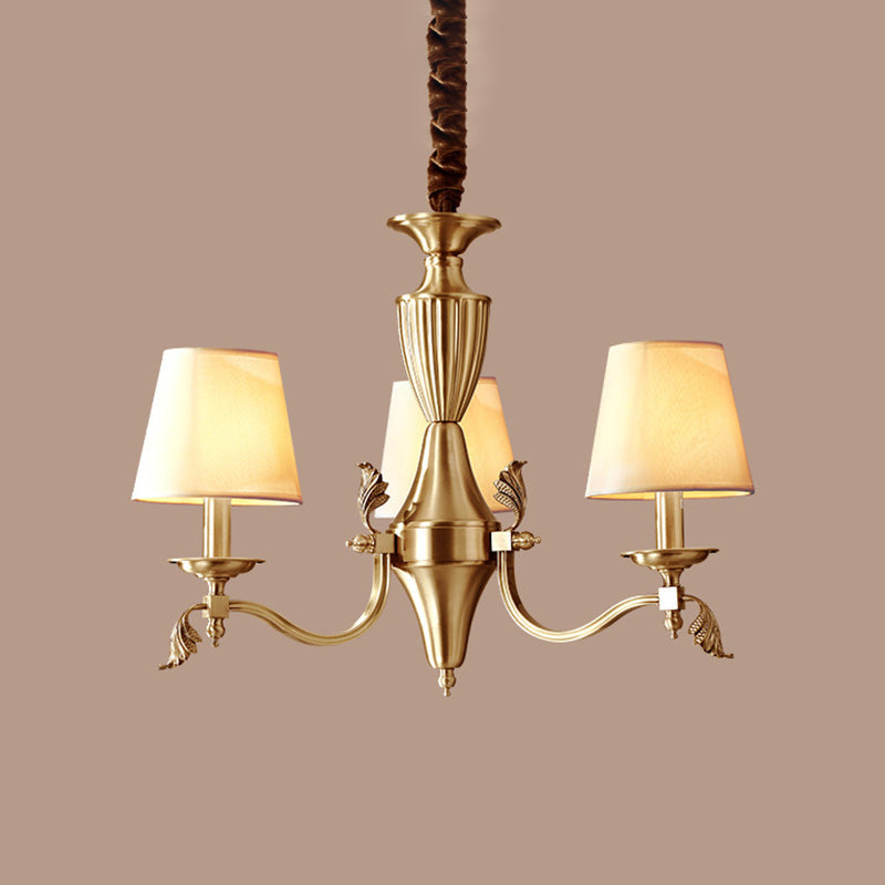 Brass Candelabra Ceiling Lighting Modern Metallic Chandelier - Rebooters