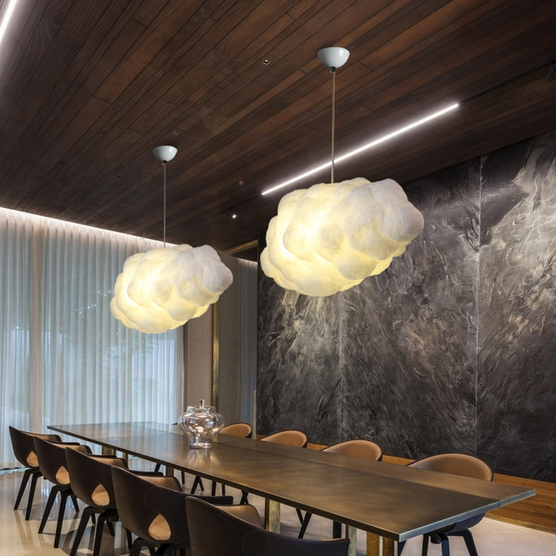 Cloud Restaurant Chandelier Lighting Plastic 5 Bulbs Light - Rebooters