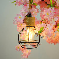 Antique Grenade Cage Chandelier Light 3 Heads Iron Fixture - Rebooters