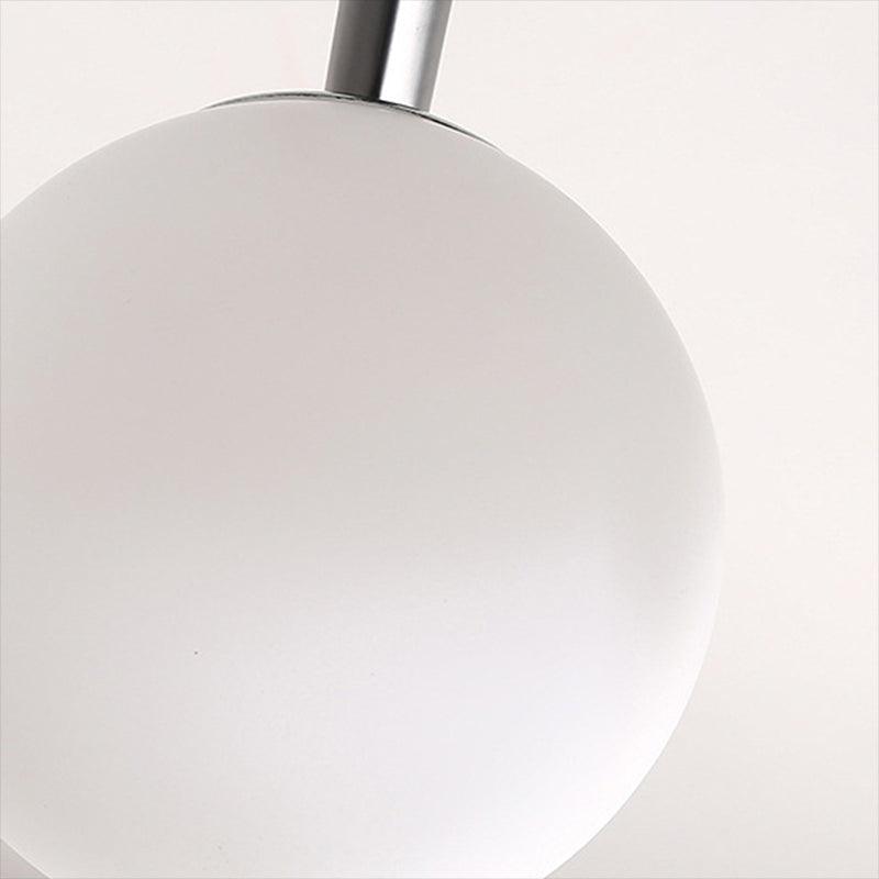 3/6/8 Light Globe Chandelier Traditional White Glass Pendant Light - Rebooters