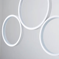 Acrylic Multi Rings Chandelier Lamp Simple Style 3/5 Lights - Rebooters