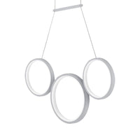 Acrylic Multi Rings Chandelier Lamp Simple Style 3/5 Lights - Rebooters