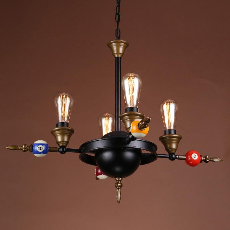 Exposed Bulb Metal Chandelier Lighting | Rebooters