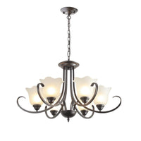 3/6/8 Lights Flared Chandelier Traditional Pewter Light Fixture - Rebooters