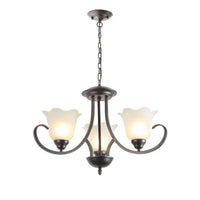 3/6/8 Lights Flared Chandelier Traditional Pewter Light Fixture - Rebooters
