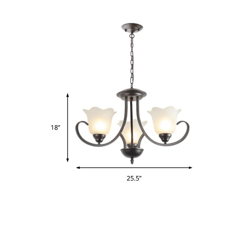 3/6/8 Lights Flared Chandelier Traditional Pewter Light Fixture - Rebooters