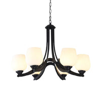 3/6/8 Lights Ceiling Lamp Sputnik Frosted Glass Chandelier - Rebooters