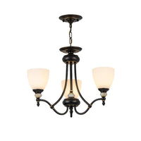 3/6/8 Lights Chandelier Light Sputnik White Glass Classic Dining Room Ceiling Lamp - Rebooters