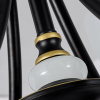 3/6/8 Lights Chandelier Light Sputnik White Glass Classic Dining Room Ceiling Lamp - Rebooters