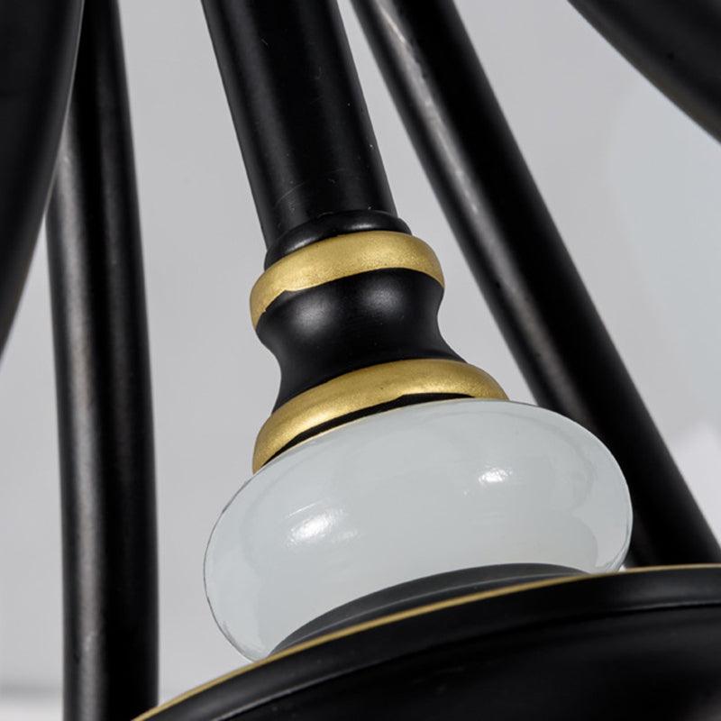 3/6/8 Lights Chandelier Light Sputnik White Glass Classic Dining Room Ceiling Lamp - Rebooters