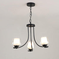3/6 Bulbs Ceiling Lamp Sputnik Double-Layered Glass Chandelier - Rebooters