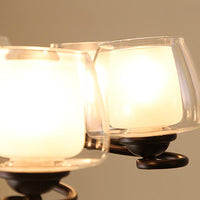 3/6 Bulbs Ceiling Lamp Sputnik Double-Layered Glass Chandelier - Rebooters