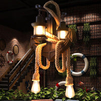 4-Light Pendant Light Vintage Kerosene Clear Glass Chandelier - Rebooters